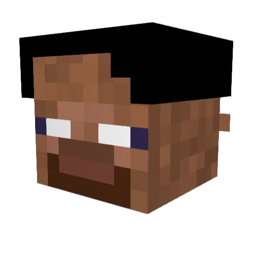 Henne1848 Minecraft avatar head, 3D render