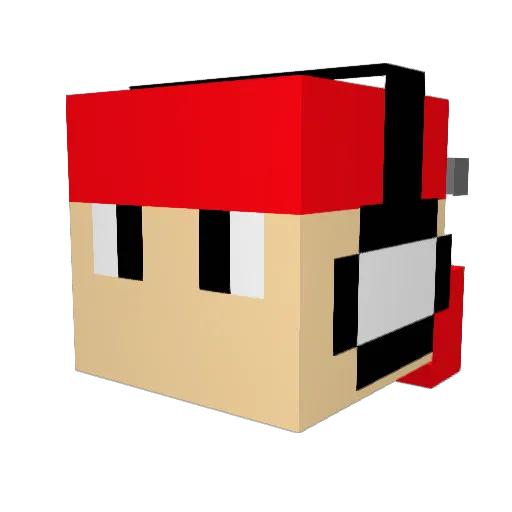 Henner4746 Minecraft avatar head, 3D render