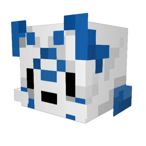 Hennes2012 Minecraft avatar head, 3D render