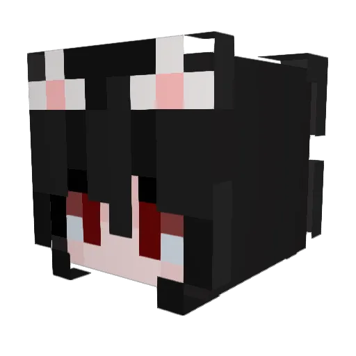Hennh Minecraft avatar head, 3D render
