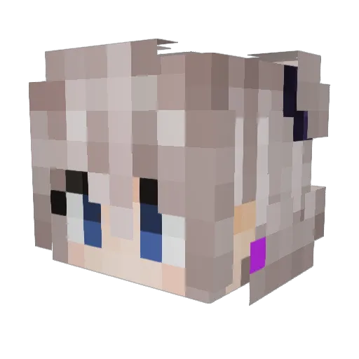 Henni04 Minecraft avatar head, 3D render