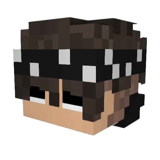 HennieLP Minecraft avatar head, 3D render