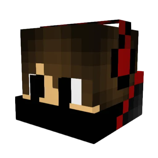Hennii_ Minecraft avatar head, 3D render