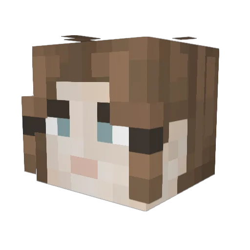 Henningtheking09 Minecraft avatar head, 3D render