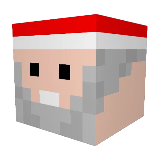 Hennner Minecraft avatar head, 3D render