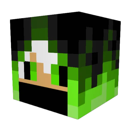Hennry0 Minecraft avatar head, 3D render