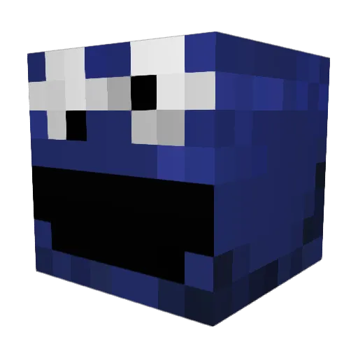 HennyOF Minecraft avatar head, 3D render