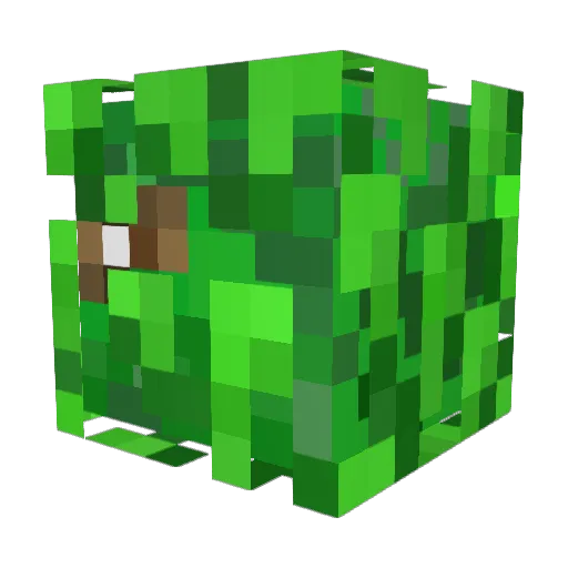 Henocko Minecraft avatar head, 3D render