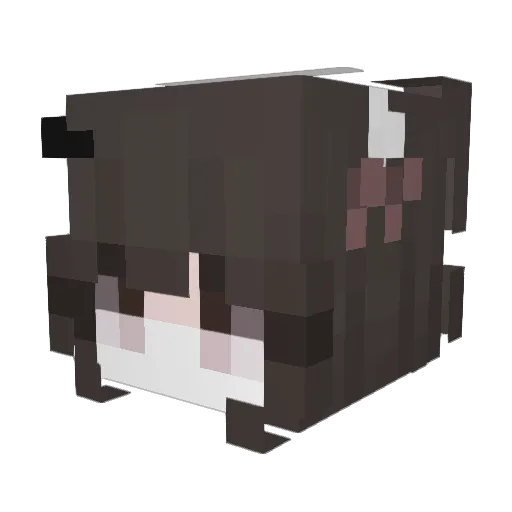 Henrende Minecraft avatar head, 3D render