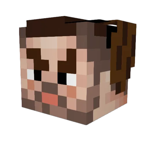 HenriGHG7 Minecraft avatar head, 3D render