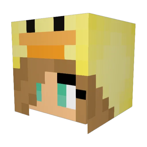 HenriGumle Minecraft avatar head, 3D render