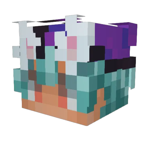 HenriKue263 Minecraft avatar head, 3D render