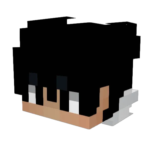 HenriLF Minecraft avatar head, 3D render
