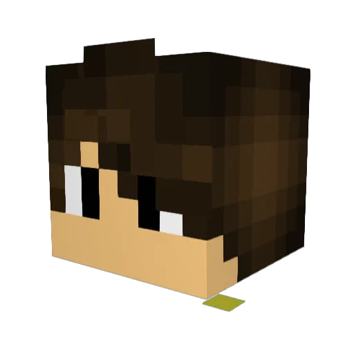 HenriTheDragon Minecraft avatar head, 3D render