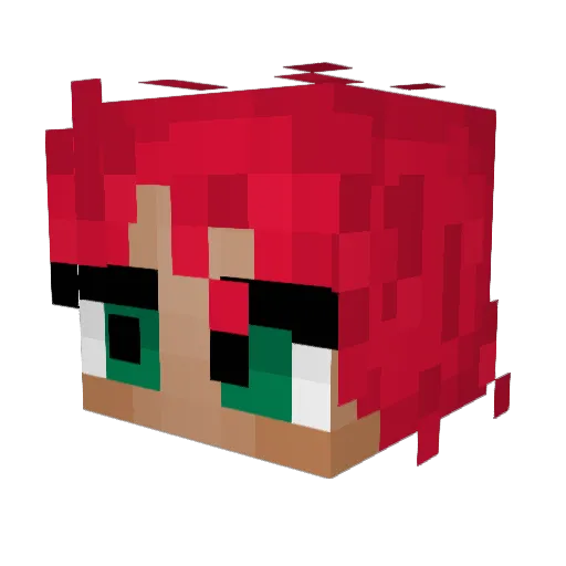 Henrickxx Minecraft avatar head, 3D render