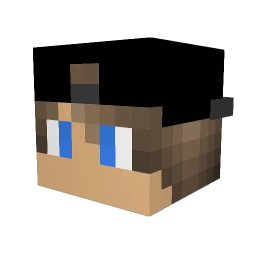 Henrik1 Minecraft avatar head, 3D render