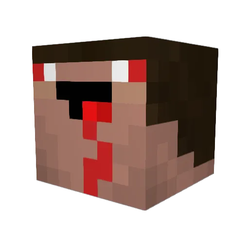 HenrikKraus8 Minecraft avatar head, 3D render