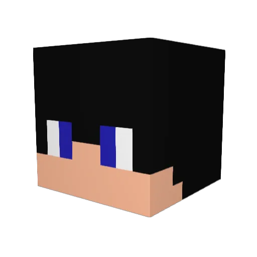 Henrique_Evil Minecraft avatar head, 3D render