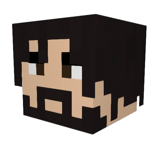 Henriquegood Minecraft avatar head, 3D render