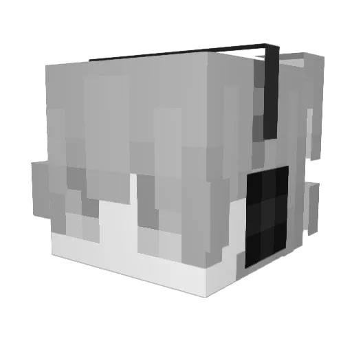 Henriyyy Minecraft avatar head, 3D render