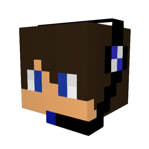 Henry0102 Minecraft avatar head, 3D render