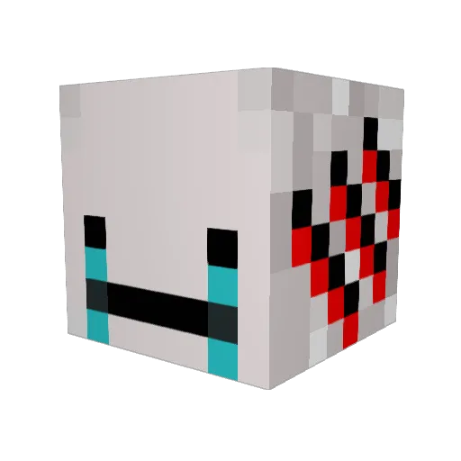 Henry10000 Minecraft avatar head, 3D render