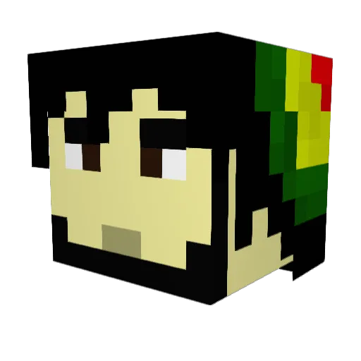 HenryC987 Minecraft avatar head, 3D render
