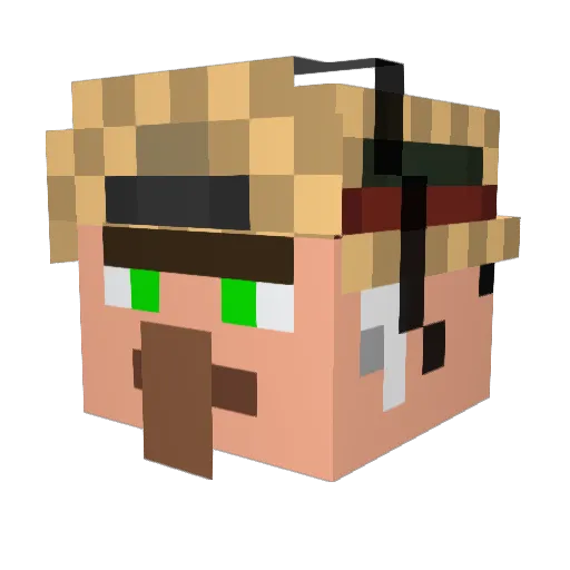 HenryFiete1 Minecraft avatar head, 3D render