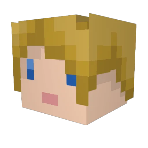 HenryGBR Minecraft avatar head, 3D render