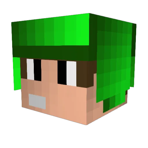 HenryGamerYT_ Minecraft avatar head, 3D render