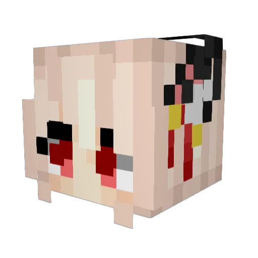 HenryLaw Minecraft avatar head, 3D render