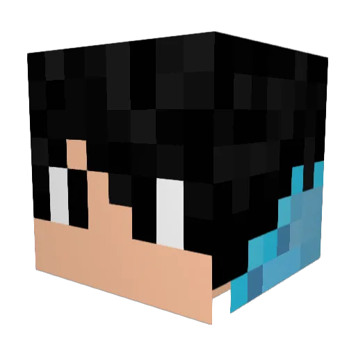 HenryPB7 Minecraft avatar head, 3D render