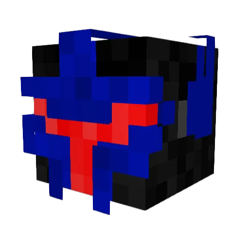 HenryRedGodzilla Minecraft avatar head, 3D render