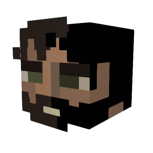 HenryShmenry Minecraft avatar head, 3D render