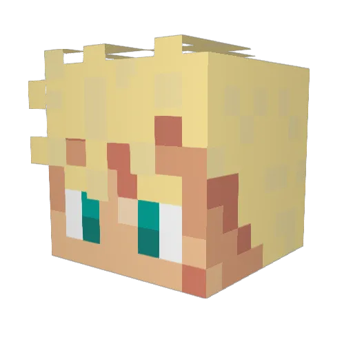 HenrySkywalker Minecraft avatar head, 3D render