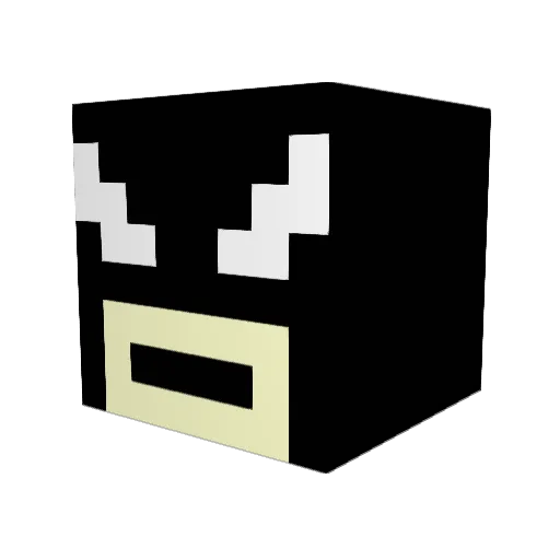 HenryTM Minecraft avatar head, 3D render