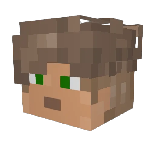 HenryTheGamer Minecraft avatar head, 3D render