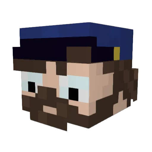 Henry_Duck Minecraft avatar head, 3D render