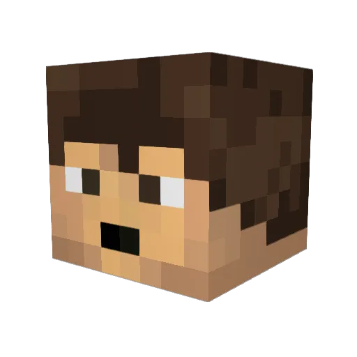 Henry_Solo Minecraft avatar head, 3D render