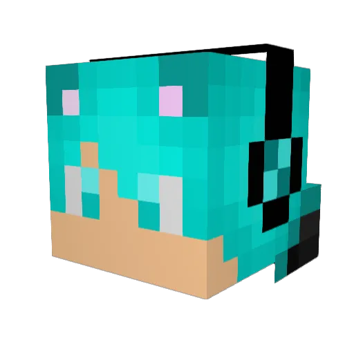 Henrylkl Minecraft avatar head, 3D render