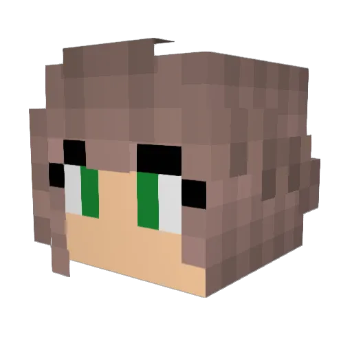 HenrysMom96 Minecraft avatar head, 3D render