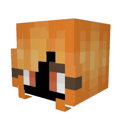 Henryutatsu Minecraft avatar head, 3D render