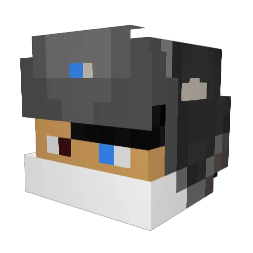 HensInANut Minecraft avatar head, 3D render