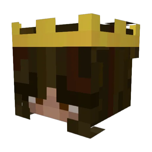 Hensk Minecraft avatar head, 3D render