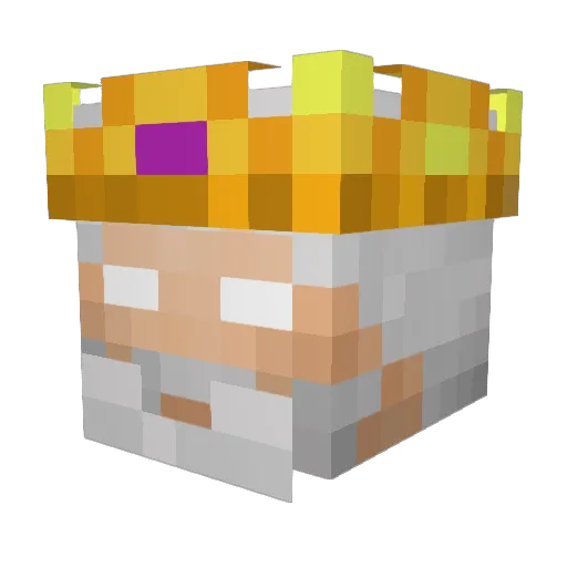 Henu5 Minecraft avatar head, 3D render