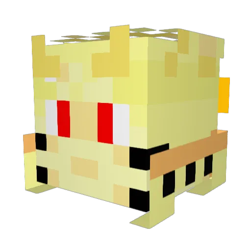 HenzoDestroyer Minecraft avatar head, 3D render