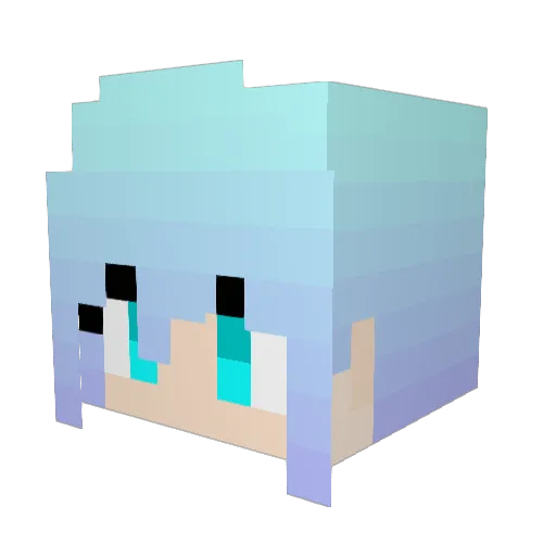 Henzu2 Minecraft avatar head, 3D render