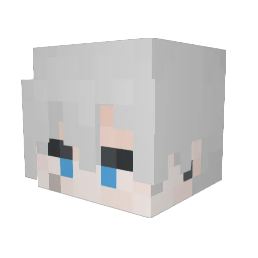 Heomu Minecraft avatar head, 3D render