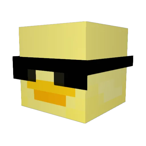 HepAtmion Minecraft avatar head, 3D render