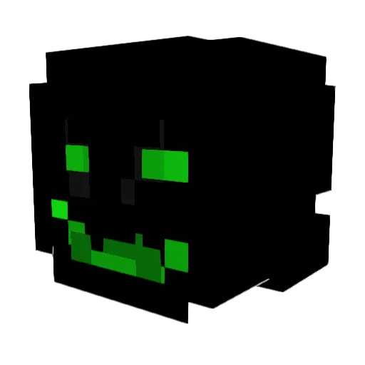 HepYek_ Minecraft avatar head, 3D render